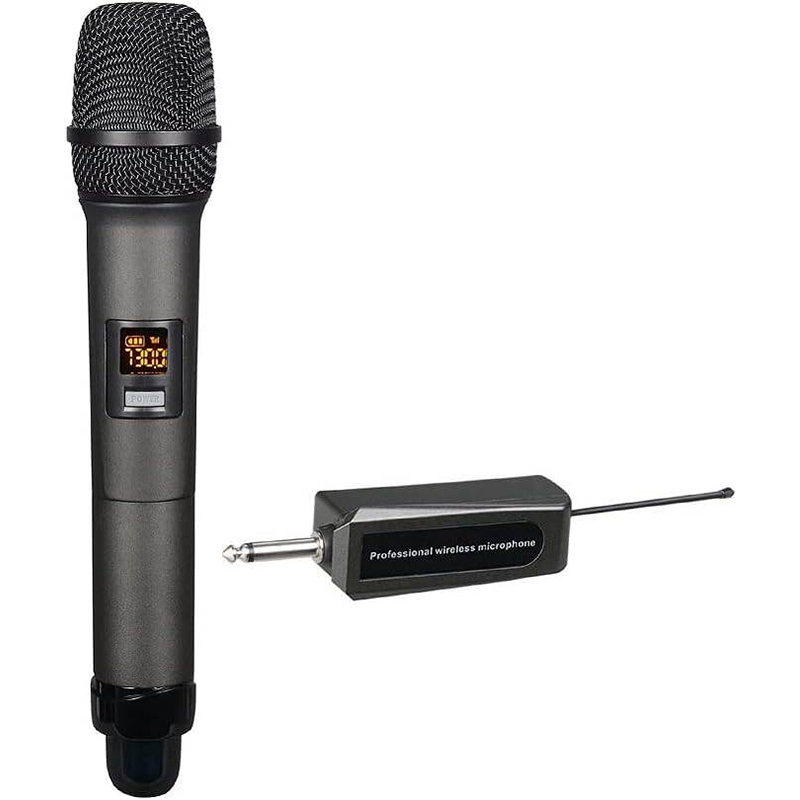 Picture of One Handle Professional Wireless Microphone Shengfu W-14 Black-Black