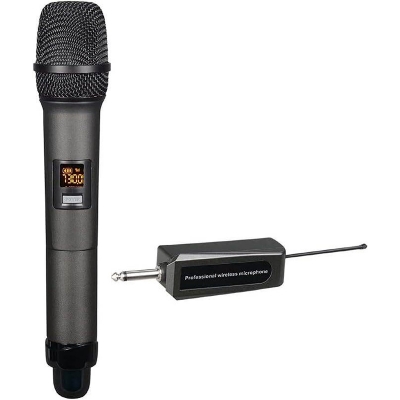 Picture of One Handle Professional Wireless Microphone Shengfu W-14 Black-Black