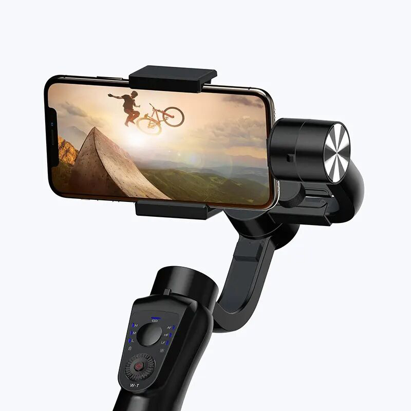 Picture of S5B 3 Axis Gimbal Handheld Stabilizer Cellphone Action Camera Holder Anti Shake Video Record Smartphone Gimbal for Phone-Black