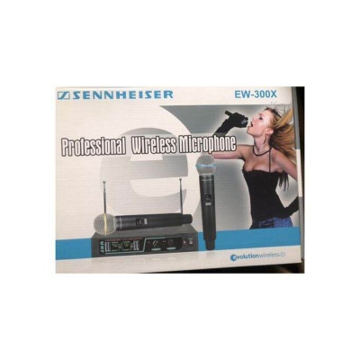 Picture of Sennheiser EW 300x Wireless Handheld 2 Microphone System-Black