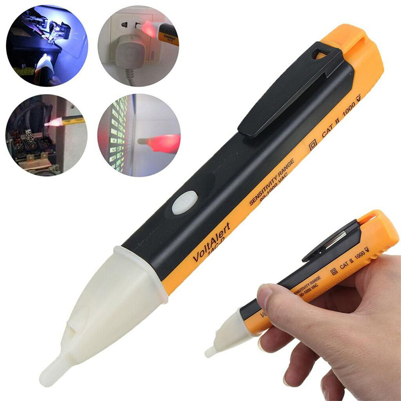 Picture of Voltage Tester Voltage Meter Non Contact Electric Voltage Power Detector Electrical Testing Pen Tester Multimeter Induction Test Pencil Analog Voltage Tester-Multicolor