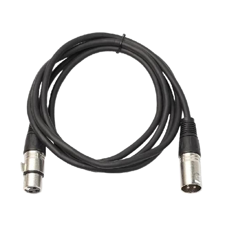 Picture of XLR Cable Microphone XLR Male to Female Extension Cable 1.5M XLR Jack Extender Cord for PA System Studio Recorder Amplifier Mixer Speaker System-Black