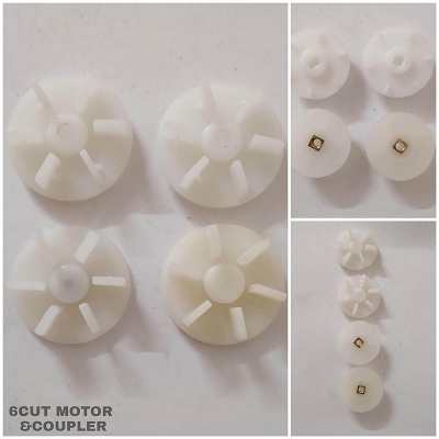 Picture of Pully for Blender Machine Plastic 4 cm 6Teeth- 1 Pcs White