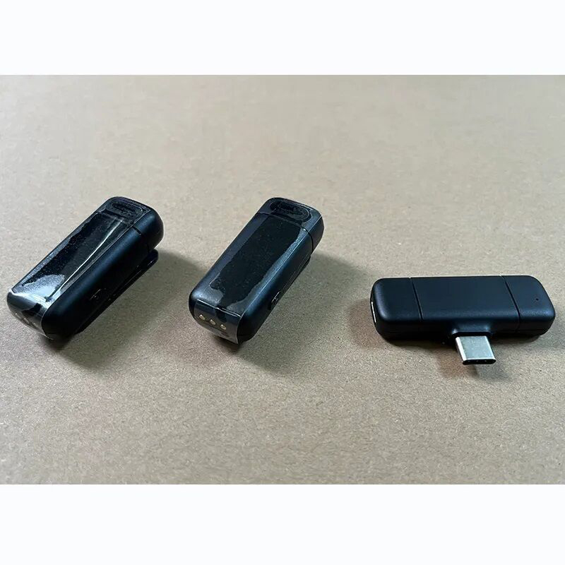 Picture of K13 Dual Mic Type C Interface Wireless Lavalier Microphone Intelligent Noise Reduction 2.4GHz Mini Condenser Microphone-Black
