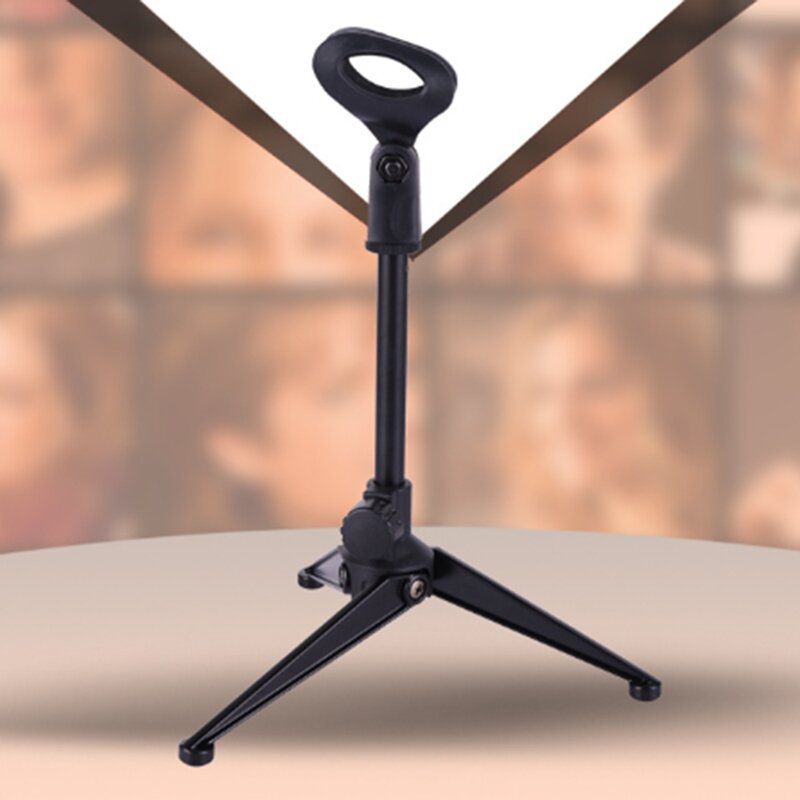 Picture of Microphone holder Microphone Stand Table stand microphone Mic table stand Stand holder with clamp-Black