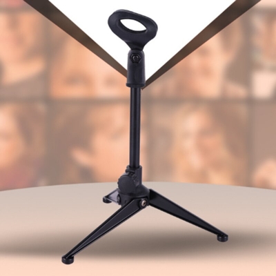 Picture of Microphone holder Microphone Stand Table stand microphone Mic table stand Stand holder with clamp-Black
