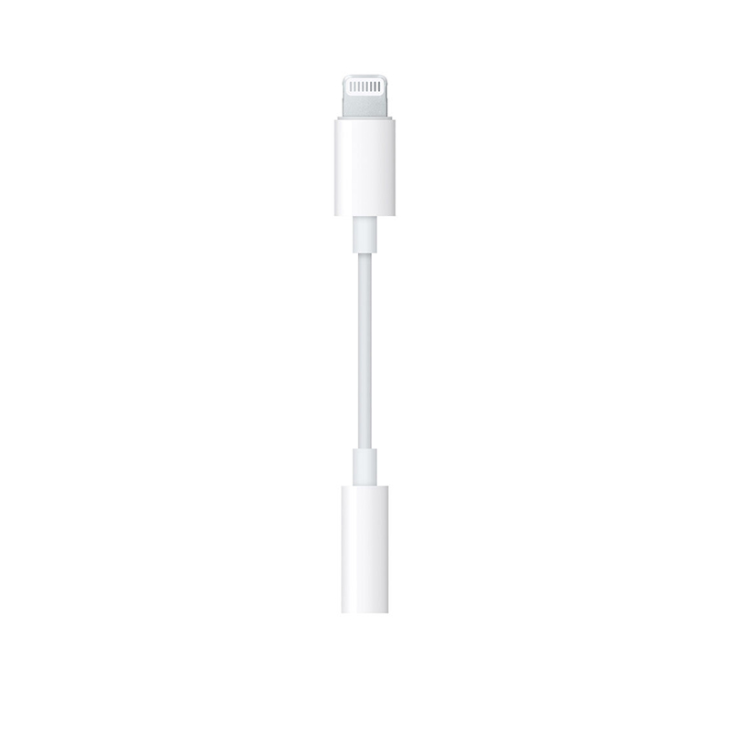 Picture of Lightning to 3.5 mm Headphone Jack Adapter No need Bluetooth Automatically Connection White-White