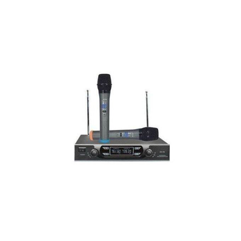 Picture of Omax Max DH 769 Wireless Microphone With 2 Mic Black-Black
