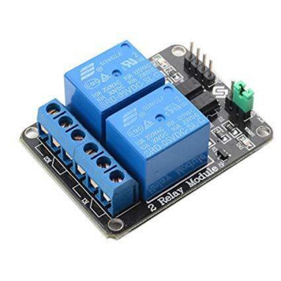 Picture of Relay Module DC 5V-12V Dual Channel Relay Control Module-Multicolor