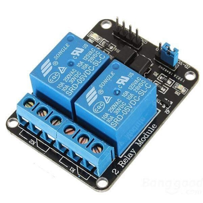 Picture of Relay Module DC 12V Dual Channel Relay Control Module With Screw Terminal For Arduino Two 2 Channel DC12V With Optocoupler Protection-Multicolor
