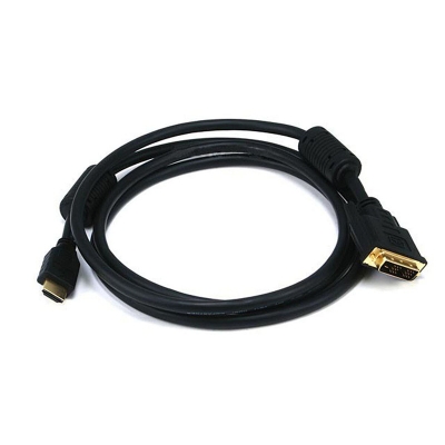 Picture of HDMI to DVI-D (D-PORT)Video Cable Adapter-HDMI Male to DVI Male-HDMI to DVI Cable 1.5m/5ft-Black
