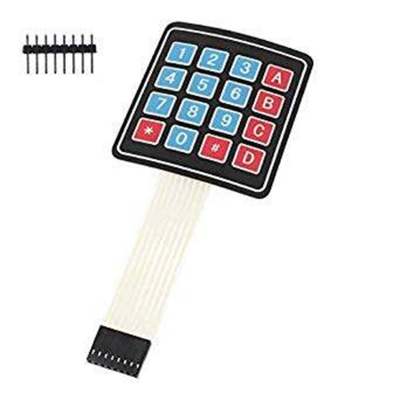 Picture of 4x4 16Key Mat-rix Keyboard Membrane Switch Keypad-Multicolor