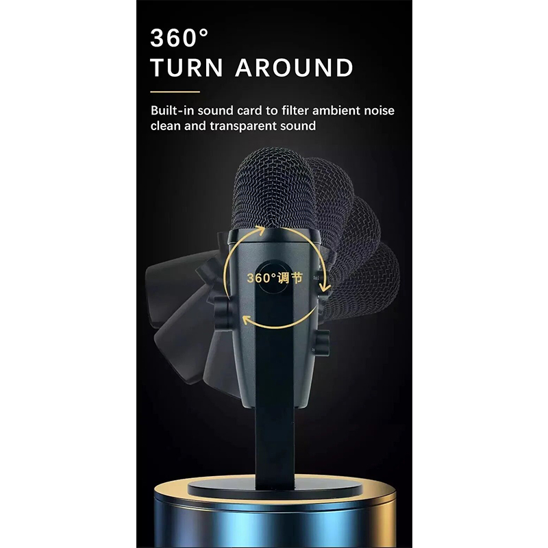 Picture of Jmary MC-PW10 Professional USB Microphone For Streaming / Recordings-Black