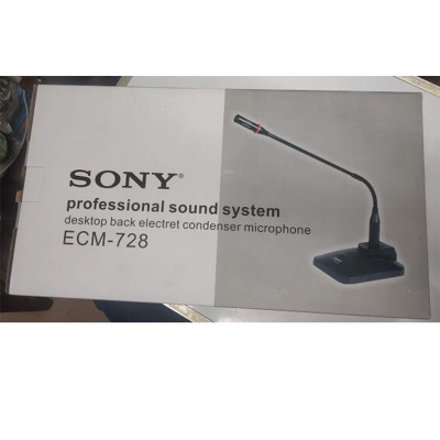 Picture of Sony ECM 728 Conference Microphone Goose neck Condenser Microphone-Black