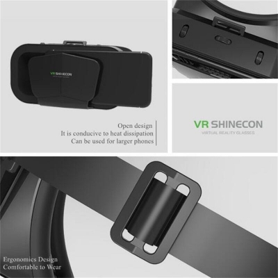 Picture of VR Shinecon G10 Standard Edition Gaming Glasses Virtual Reality VR Glasses for 4.7-7 inch mobile phones-Multicolor