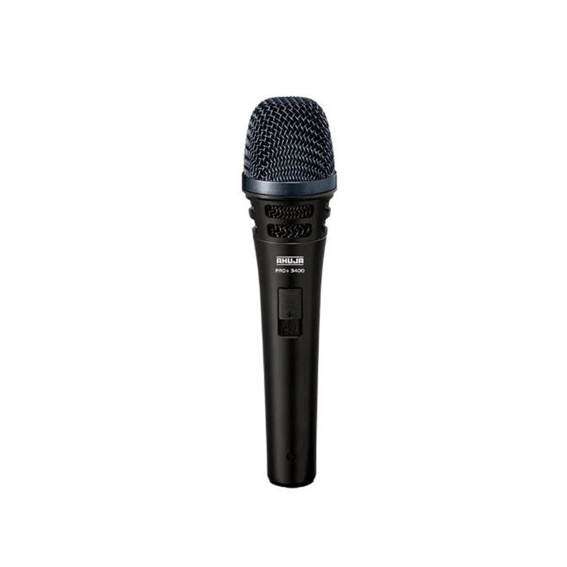 Picture of AHUJA CORDED MICROPHONE FOR LIVE VOCALS, STUDIO RECORDING AND BROADCASTING AND MUSIC INSTRUMENTS PRO 3400-Black