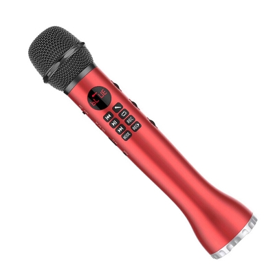Picture of Karaoke L - 598 Bluetooth Microphone Portable Speaker, L-598 Mini Portable Handheld Mobile Phone Karaoke Amplifier Wireless Microphone Speaker