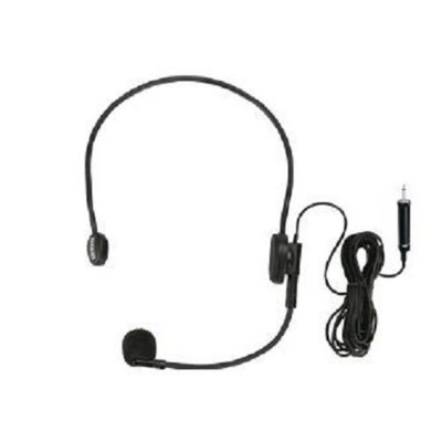 Picture of ''AHUJA HBM-60CC' Ahuja Head band Microphone 3.5 Mm Jack for connecting to laptop/PC Mosque-Black