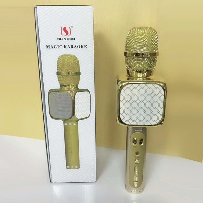 Picture of Wireless Bluetooth Microphone Speaker Karaoke Handheld Cellphone Karaoke Player Support USB/ Micro SD card/ MP3 Player & Bluetooth