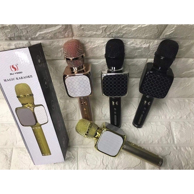 Picture of Professional Karaoke Wireless Bluetooth Microphone USB Recording Microphone Handheld Cellphone Karaoke Player Support USB/ Micro SD card/ MP3 Player & Bluetooth