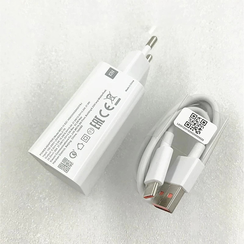 Picture of Xiaomi 33W Eu Turbo Fast Charger Qc4.0 Adapter 100Cm 5A Type C Cable For Mi 11 10 9 10T Pro 5G 9T Pro Redmi K30S Note9S - Charger-Multi-color