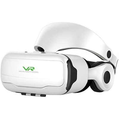 Picture of Shinecon SC-G02EF Vr glasses mobile phone 3D high definition blue lens virtual reality mirror Virtual Reality Headset  3D Virtual Reality Movies Glasses Compatible for 4.7''-6'' Cell Phone-White