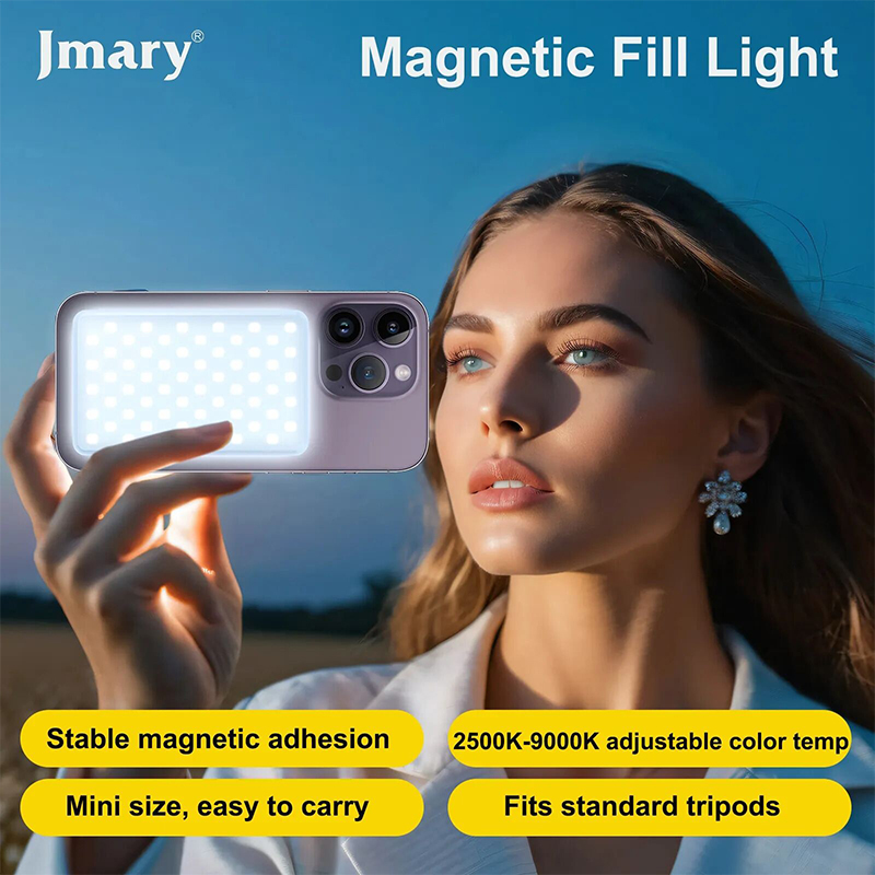 Picture of Jmary Magnet  FM-168R Dual Color LED Video Light for Photography & Videography-Black