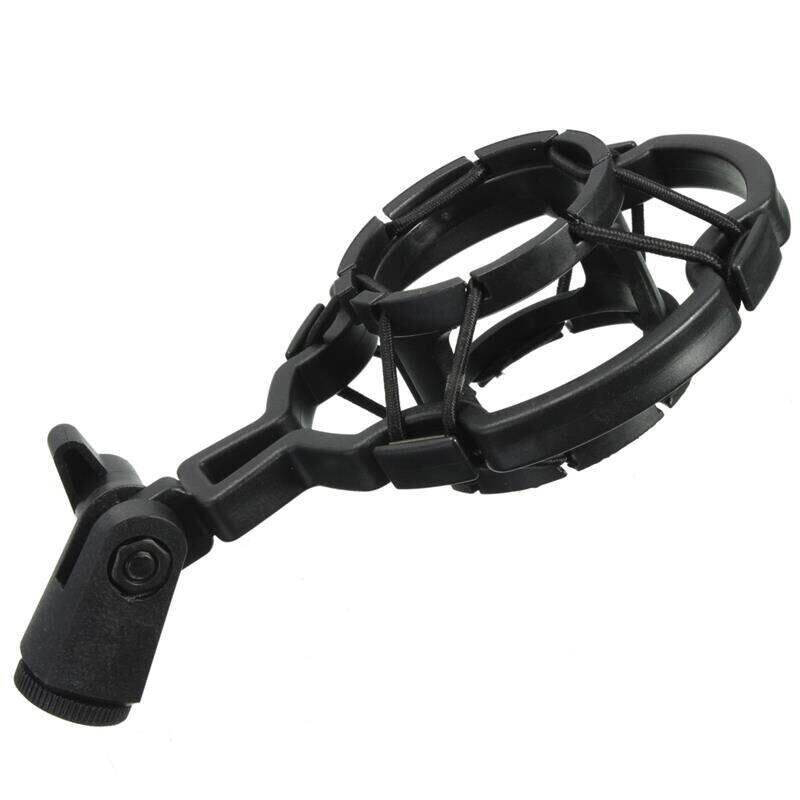 Picture of Universal Professional Condenser Microphone Mic Shock Mount Holder Studio Recording Bracket For Large Diaphram Mic Clip-Black