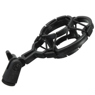 Picture of Universal Professional Condenser Microphone Mic Shock Mount Holder Studio Recording Bracket For Large Diaphram Mic Clip-Black