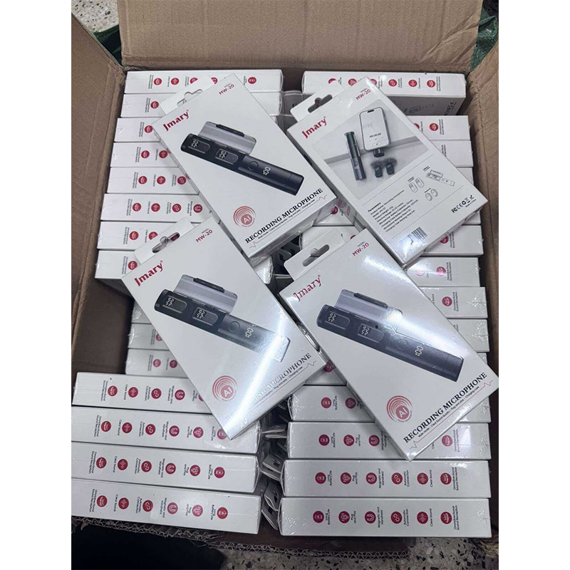 Picture of Jmary MW-20 Dual wireless Recording Microphone with mute mode-Black