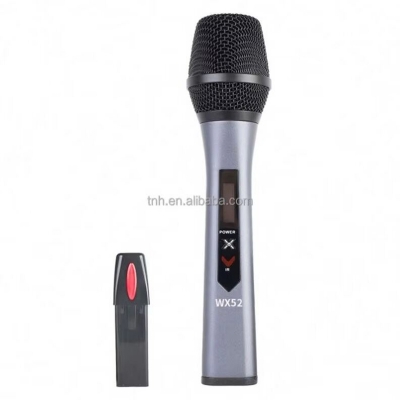 Picture of UHF Wireless Microphone wx 52 System with Dual Metal Handheld Mics – 260ft Range, Professional Cordless Dynamic Mic Set for Home Karaoke, Church, DJ, Party, Wedding, Meeting, KTV, PA System