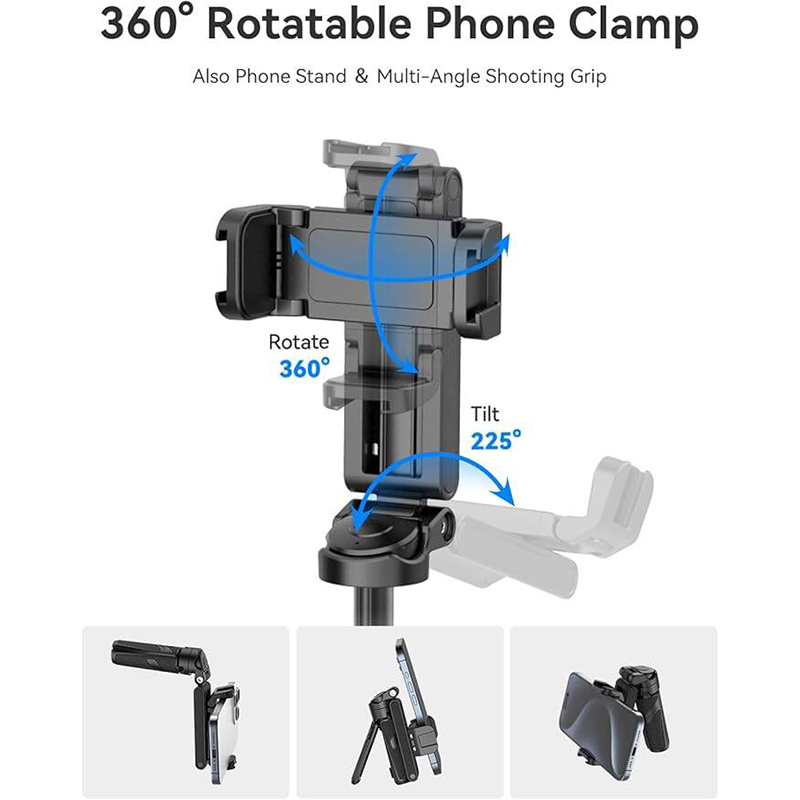 Picture of Ulanzi JJ02 Extendable Grip Phone Tripod with Remote M004-Black
