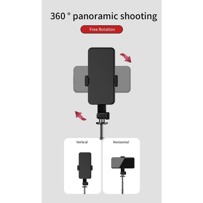 Picture of JMARY KT-219 6 Sections Extendable Selfie Stick Tripod Stand with Remote Control-Black