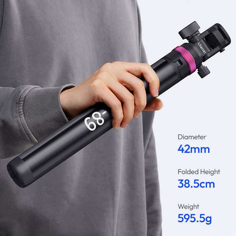 Picture of Ulanzi MT-89 2M Extendable Tripod Light Stand w 1/4'' Quick Release Plate Cold Shoe Mount for DSLR Camera Phone Video Light Mic-Black