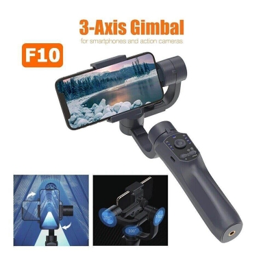 Picture of F10 Gimbal 3-Axis Stabilizer for SmartPhone iPhone Huawei Samsung APP Control-Black