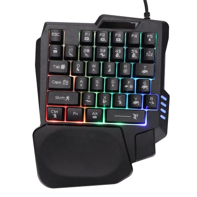 Picture of PUBG Mobile Game Accessories 5 In 1 Combo Gaming Keyboard And Mouse Wireless Bluetooth For PC Smartphone-Black