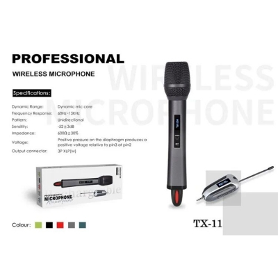 Picture of Shengfu TX-11 Wireless Rechargeable Microphone Black-Black