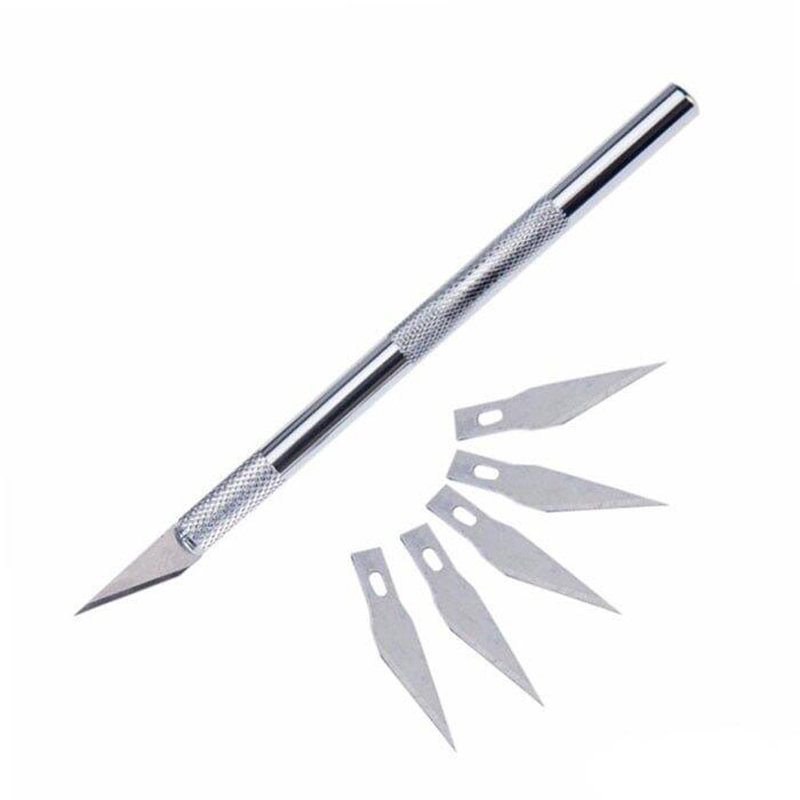Picture of Wlxy Precision Pen Knife With 5 Interchangeable Sharp Blades-Silver