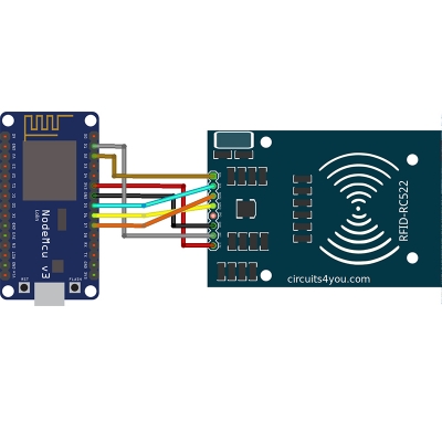 Picture of RC522 RF-ID Reader Write Card Proximity Module For DIY Arduino Pi PC Security System-Blue