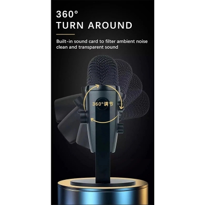 Picture of Jmary MC-PW10 Professional USB Microphone For Streaming / Recordings-Black