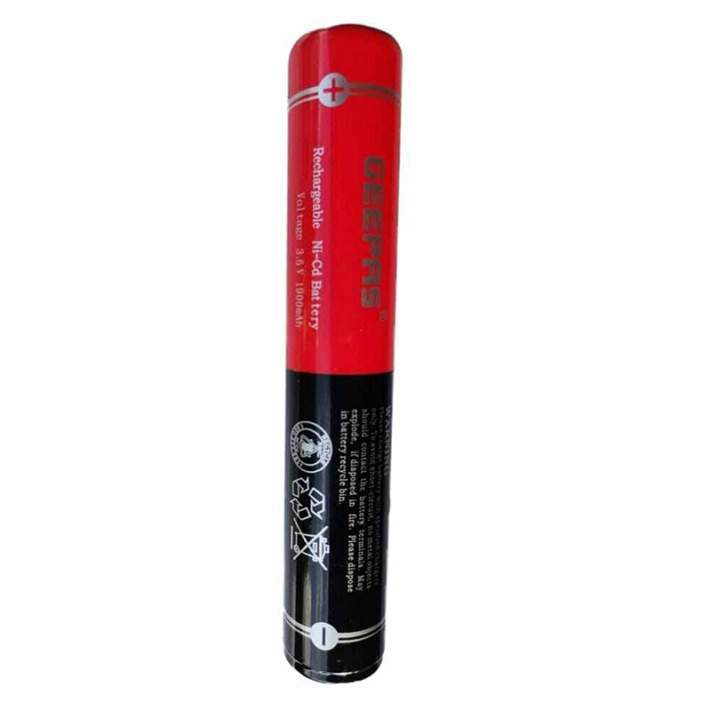 Picture of Geepas 3.6V 2500mAh Ni-Cd Rechargeable Torch Light Clone Version Battery 2x12.5cm-Multicolor