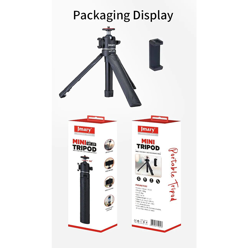 Picture of Jmary MT29 Desktop Extension Tripod Multifunction Interface universal Compatibility - Black-Black