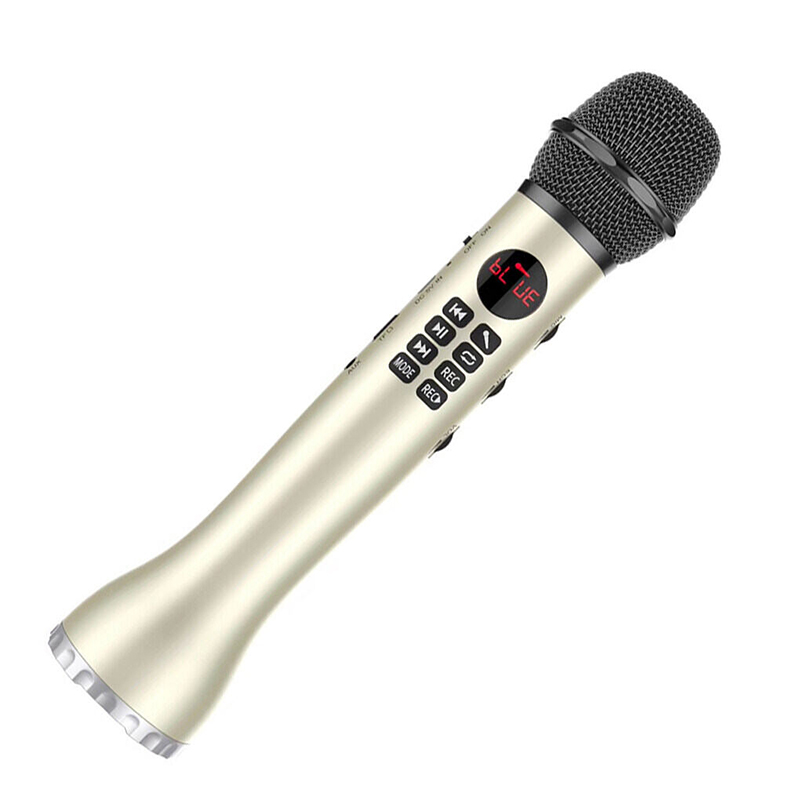 Picture of Karaoke L - 598 Bluetooth Microphone Portable Speaker, L-598 Mini Portable Handheld Mobile Phone Karaoke Amplifier Wireless Microphone Speaker