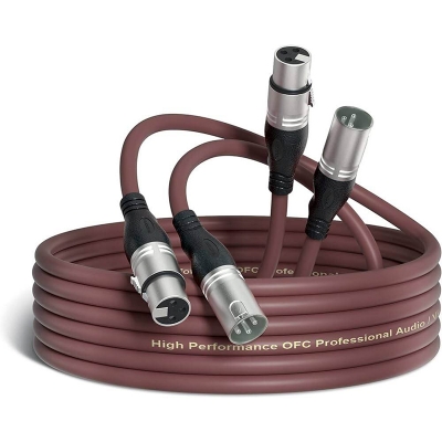 Picture of XLR Cable Microphone XLR Male to Female Extension Cable XLR Jack Extender Cord for PA System Studio Recorder Amplifier Mixer Speaker System 1.5M-Black