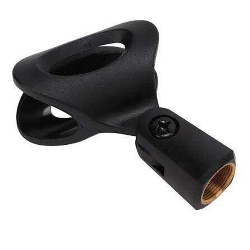 Picture of Microphone Clip Holder with Nut Adapter, 5/8"  or 20-25mm Thread Converter for Performance, Podcasting, Recording Mic Clips for Stand Accessories-Black