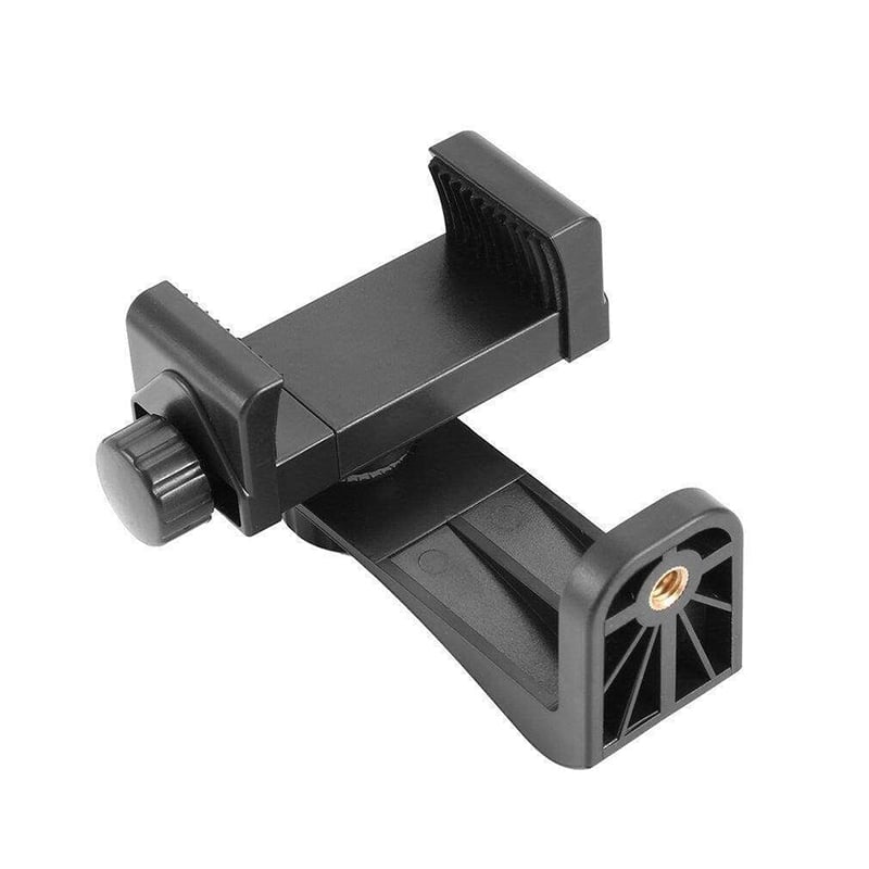 Picture of Universal Tripod Mount Vertical Bracket Smartphone Holder Phone 360 Degree Clip Clipper Tripod Adapter Screw Adapter Rotatable Digital Camera Bracket Selfie Lens Monopod-Black