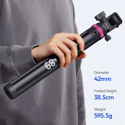 Picture of Ulanzi MT-89 2M Extendable Tripod Light Stand w 1/4'' Quick Release Plate Cold Shoe Mount for DSLR Camera Phone Video Light Mic-Black
