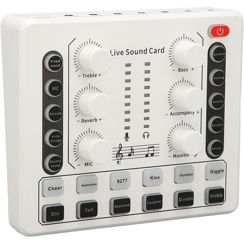 Picture of Live Sound Card M8 Wireless Bluetooth Audio Mixer Digital Mixer Noise Reduction Live Streaming Broadcast-Multicolor