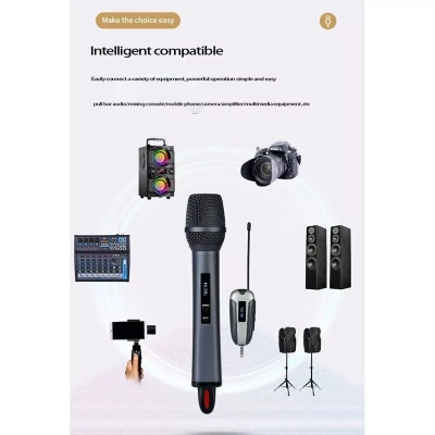 Picture of Shengfu TX-11 Wireless Rechargeable Microphone Black-Black