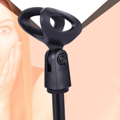 Picture of Microphone holder Microphone Stand Table stand microphone Mic table stand Stand holder with clamp-Black